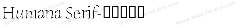 Humana Serif字体转换
